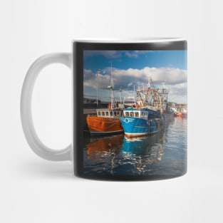 Stranraer Harbour and Fishing Boats Photograph Dumfries and Galloway Mug